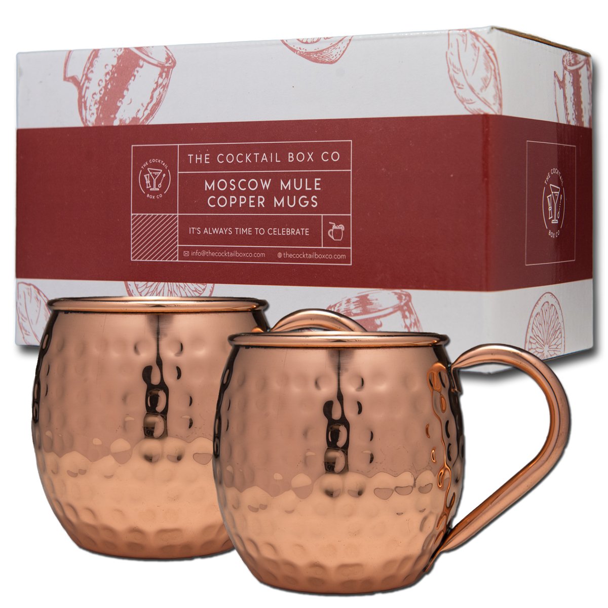 The Moscow Mule Copper Mug Gift Set (Set of 2)