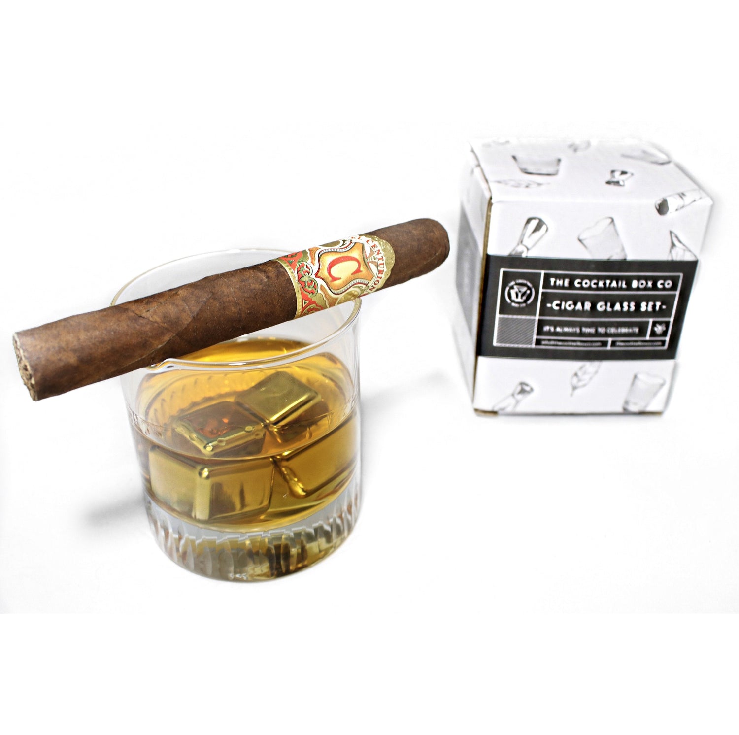 Whiskey Cigar Glass Set