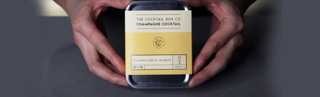Load video: Learn to make a Champagne Cocktail with The Cocktail Box Co.  Simple, fun, and quick!  Share with your friends, family, and colleagues.