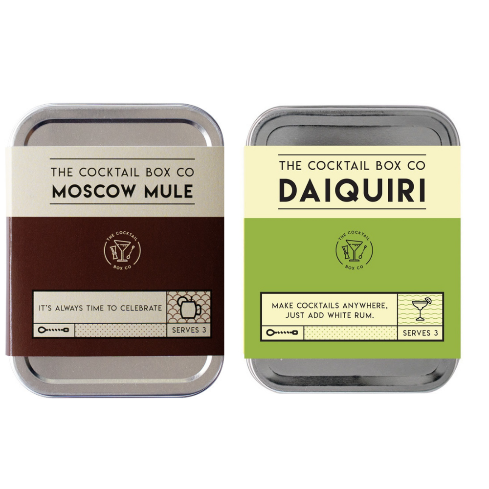 2 Pack – Moscow Mule + Daiquiri Cocktail Kit Gift Set