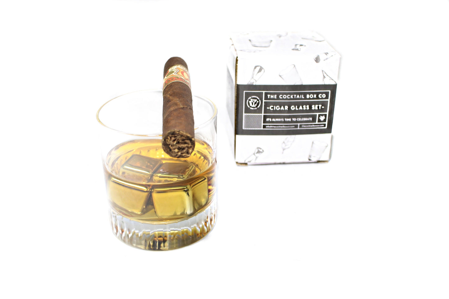 Whiskey Cigar Glass Set
