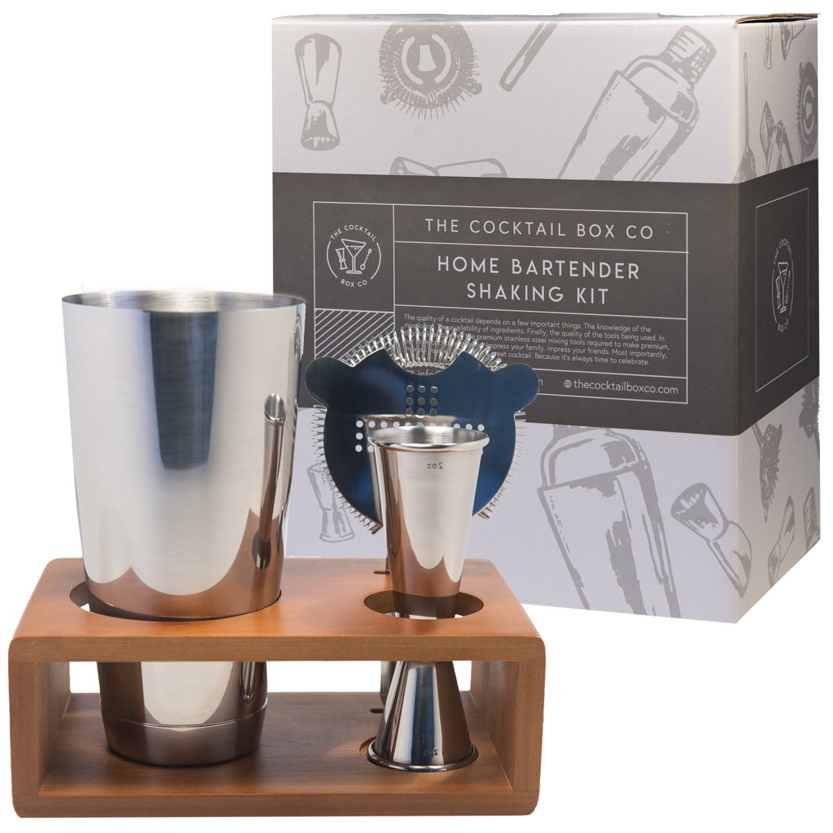 Bartender Boston Cocktail Shaker Kit